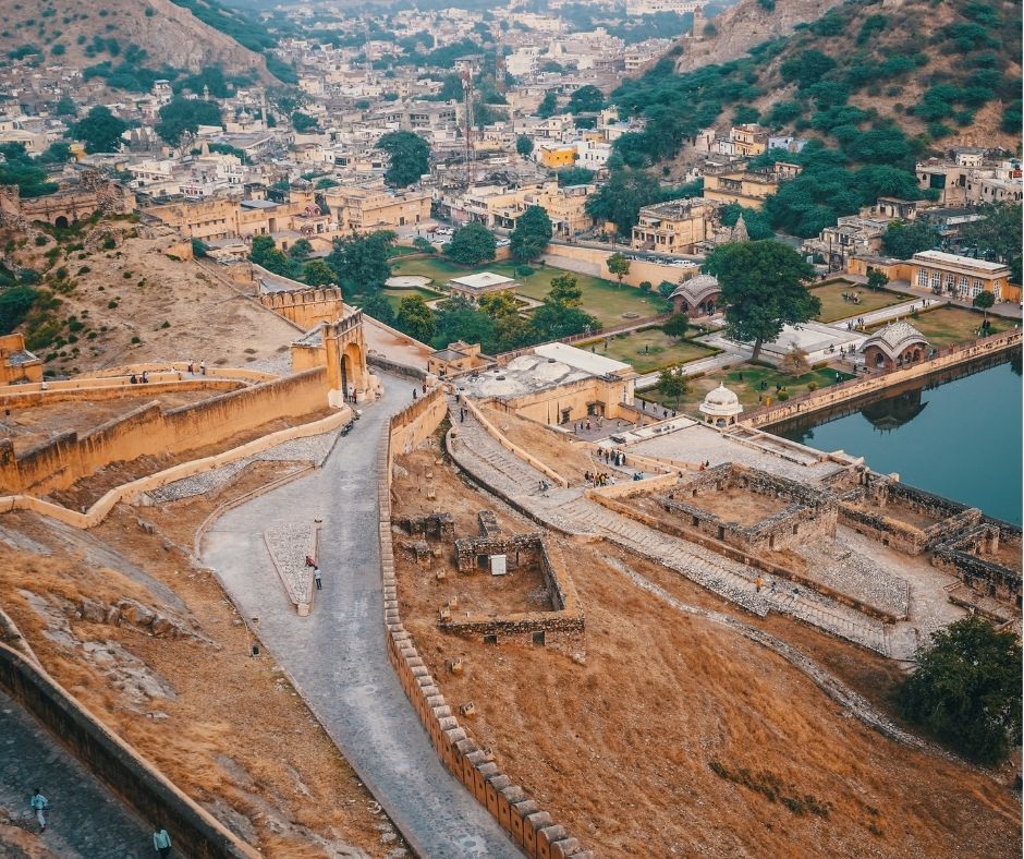 Amber Fort výhľad z pevnosti