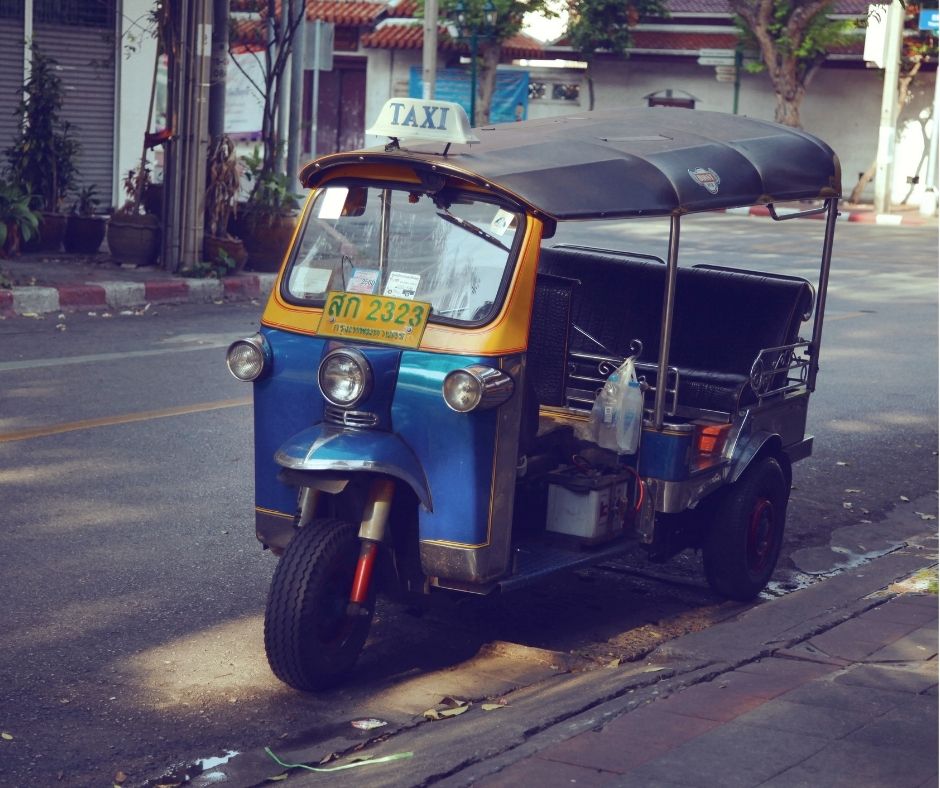 uk-Tuk najlepší dopravný prostriedok